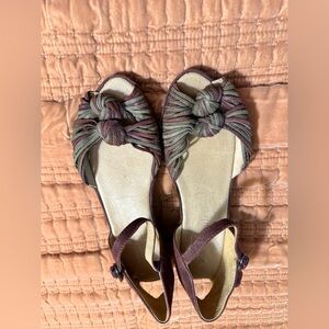 Kenneth Cole Women's Gentle Souls Sandals in Burgundy and Olive